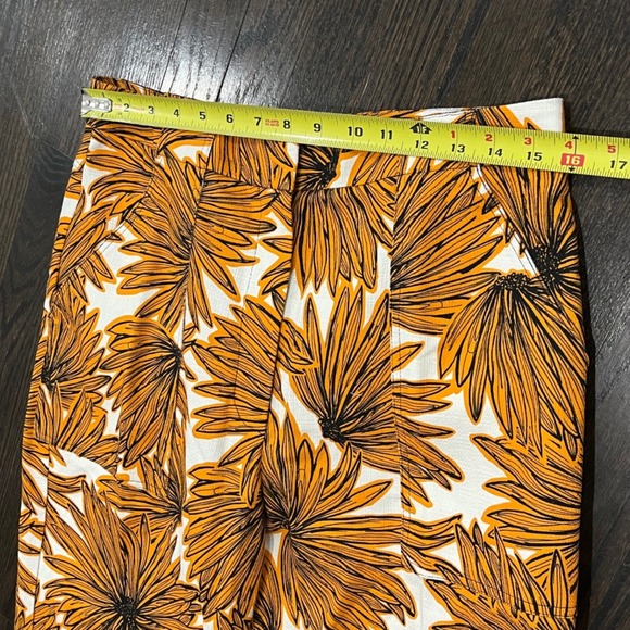 Mantu Trousers Orange Ochre Straight Leg Italy 46 Tropical Resort - Picture 6 of 8